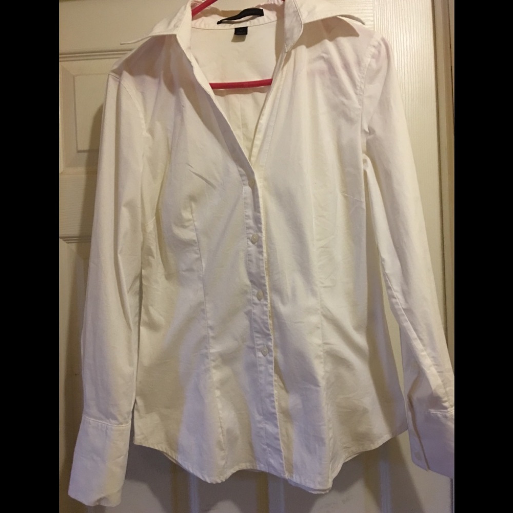 White cotton top from Express